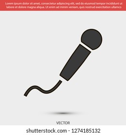 microphone vector icon eps 10