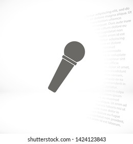 microphone vector icon eps 10 , Lorem ipsum Flat design