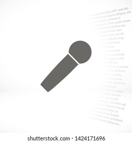 microphone vector icon eps 10 , Lorem ipsum Flat design