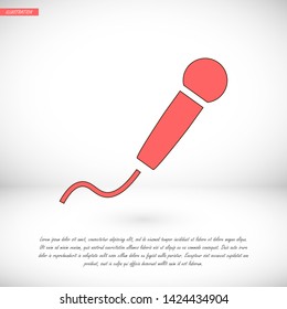 microphone vector icon eps 10 