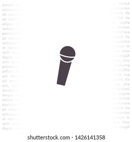 microphone vector icon eps 10 , Lorem ipsum Flat design
