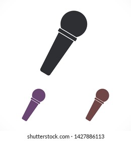 microphone vector icon eps 10 , Lorem ipsum Flat design