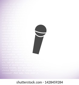 microphone vector icon eps 10 , Lorem ipsum Flat design