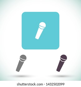 microphone vector icon eps 10 , Lorem ipsum Flat design