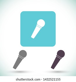 microphone vector icon eps 10 , Lorem ipsum Flat design