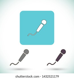 microphone vector icon eps 10 , Lorem ipsum Flat design
