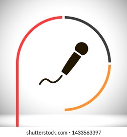 microphone vector icon eps 10 , Lorem ipsum Flat design