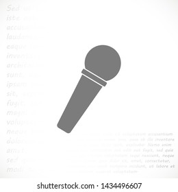 microphone vector icon eps 10 , Lorem ipsum Flat design
