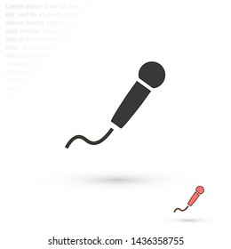 microphone vector icon eps 10 , Lorem ipsum Flat design