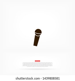 microphone vector icon eps 10 , Lorem ipsum Flat design