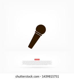 microphone vector icon eps 10 , Lorem ipsum Flat design