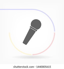 microphone vector icon eps 10 , Lorem ipsum Flat design