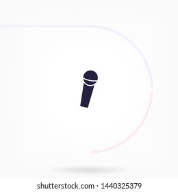 microphone vector icon eps 10 , Lorem ipsum Flat design