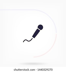microphone vector icon eps 10 , Lorem ipsum Flat design