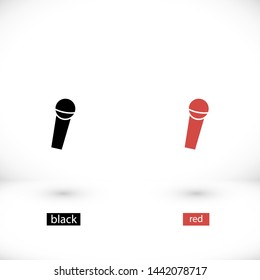 microphone vector icon eps 10 , Lorem ipsum Flat design