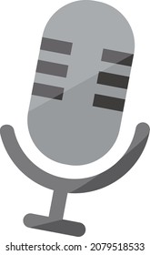 Microphone vector icon. Fashionable design.