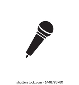 microphone vector icon. flat design