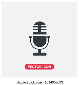 Microphone Vector Icon Illustration