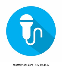 Microphone vector icon illustration