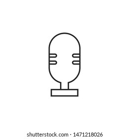 Microphone vector icon. Microphone vector illustration