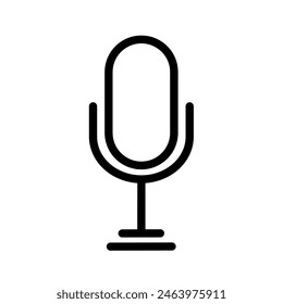microphone -  vector icon  illustration