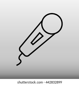 Microphone Vector Icon Illustration
