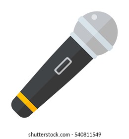 Microphone vector icon illustration
