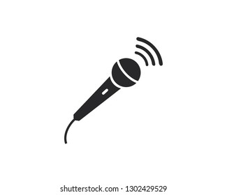 Microphone vector icon illustration design