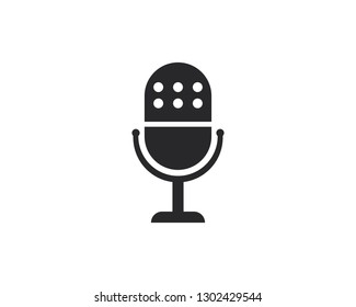 Microphone vector icon illustration design