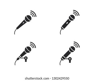 Microphone vector icon illustration design
