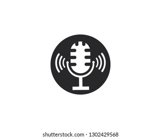 Microphone vector icon illustration design