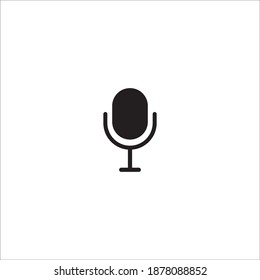 Mikrofon, Vektorsymbol-Design