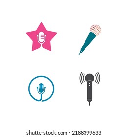 Microphone vector icon illustration design