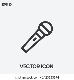 Microphone vector icon illustration. Ui/Ux. Premium quality.