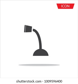 Microphone vector icon isolated on white background.