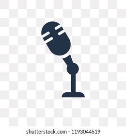 Microphone vector icon isolated on transparent background, Microphone transparency concept can be used web and mobile