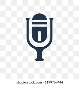 Microphone vector icon isolated on transparent background, Microphone transparency concept can be used web and mobile