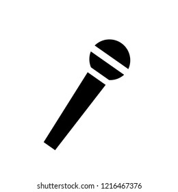 microphone vector icon isolated on white background