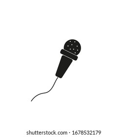 Microphone Vector icon isolated on white backround eps 10