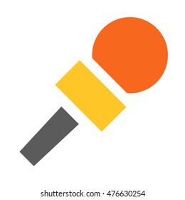 Microphone vector icon isolated on white