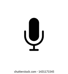 Microphone vector icon isolated,vector illustration