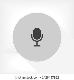microphone vector icon  , Lorem ipsum Flat design
