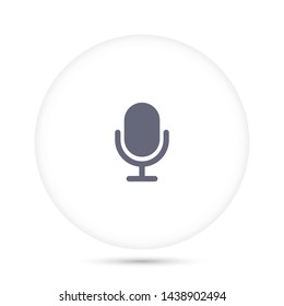 microphone vector icon  , Lorem ipsum Flat design