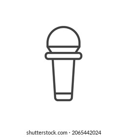 Icono vector del micrófono, símbolo del micrófono. Ilustración vectorial plana moderna y simple para sitio web o aplicación móvil