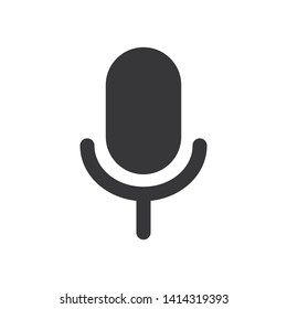 Microphone vector icon in modern design style for web site and mobile app