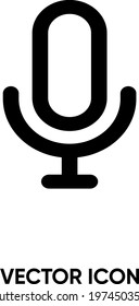 Microphone vector icon . Modern, simple flat vector illustration for website or mobile app. Microphone symbol, logo illustration. Pixel perfect vector graphics	