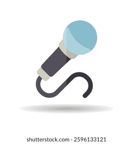 Microphone vector icon. Music sign. Graph symbol for music and sound web site and apps design, logo, app, UI