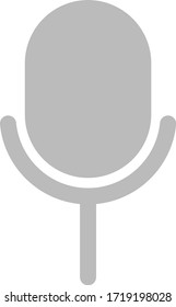 Microphone vector icon on transparent background, Microphone icon
