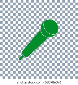 Microphone vector icon on transparent background
