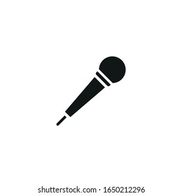 microphone vector icon on white background